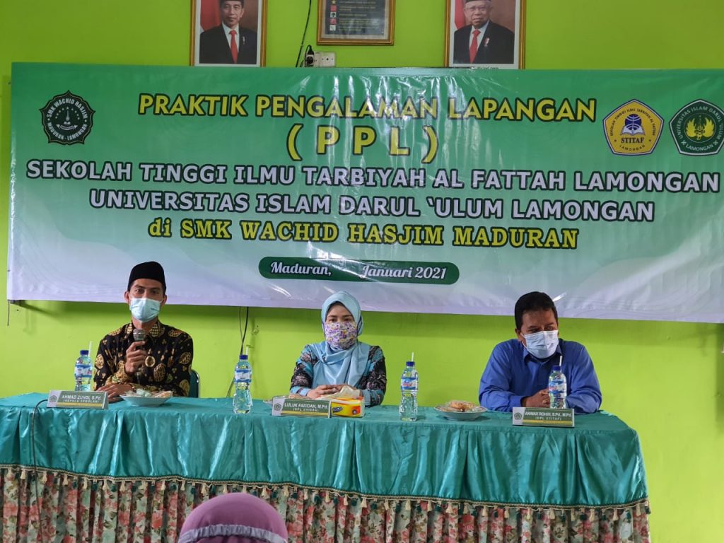 Perkenalan Mahasiswa PPL UNISDA LAMONGAN dan STITAF LAMONGAN: Bentuk Kerja Sama SMK Wachid Hasjim Maduran Lamongan dengan Perguruan Tinggi di Lamongan