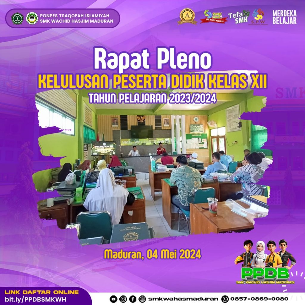 RAPAT PLENO KELULUSAN PESERTA DIDIK KELAS XII TP 2023/2024