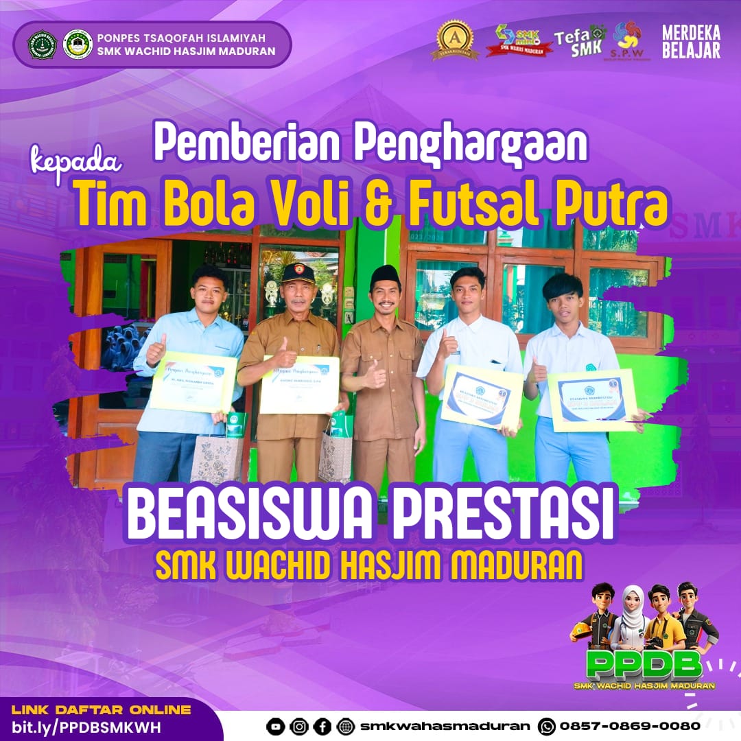 REWARD KEPADA GURU DAN SISWA BERPRESTASI DI LIGA SMK 2024